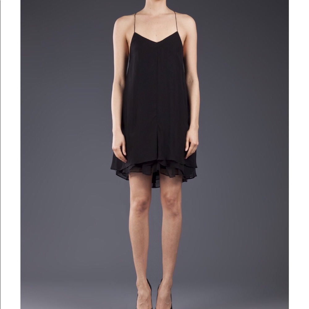 THEYSKENS' THEORY Dinch Silk Slip Mini Dress
